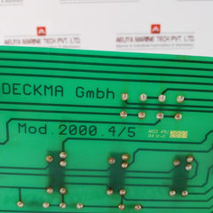 Deckma Mod. 2000. 4/5 Fire Alarm System Pcb Card 69001-853 94V-0