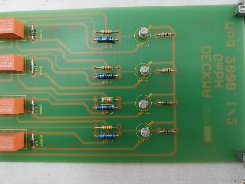 Deckma Mod 2000.1/2 Pcb For Fire Alarm System Module 69001-853 1A 24Vdc Rs420024