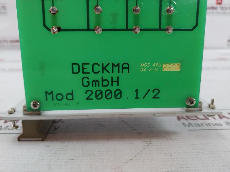 Deckma Mod 2000.1/2 Pcb For Fire Alarm System Module 69001-853 1A 24Vdc Rs420024