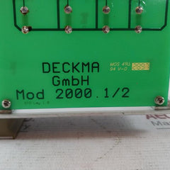 Deckma Mod 2000.1/2 Pcb For Fire Alarm System Module 69001-853 1A 24Vdc Rs420024