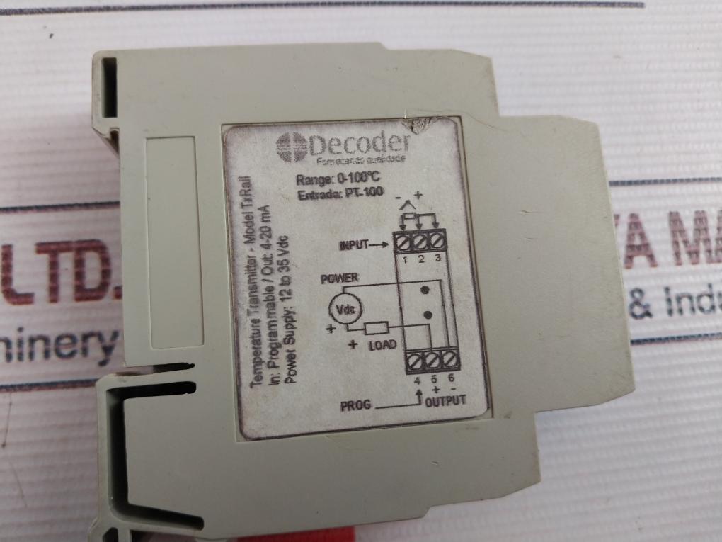 Decoder Txrail Temperature Transmitter 12 To 35 Vdc