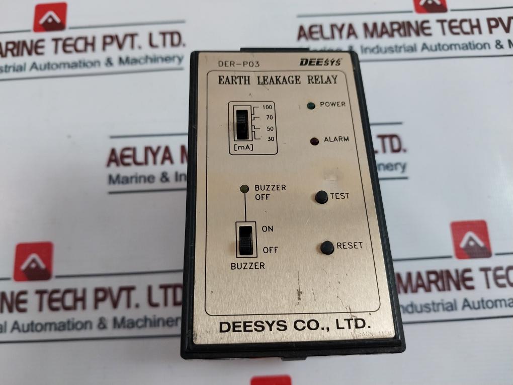 Deesys Der-p03 Earth Leakage Relay Ac 240V 50/60Hz