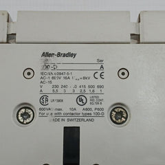 Definite Purpose Contactor 230V 50-60/Hz Allen-bradley 100-d110