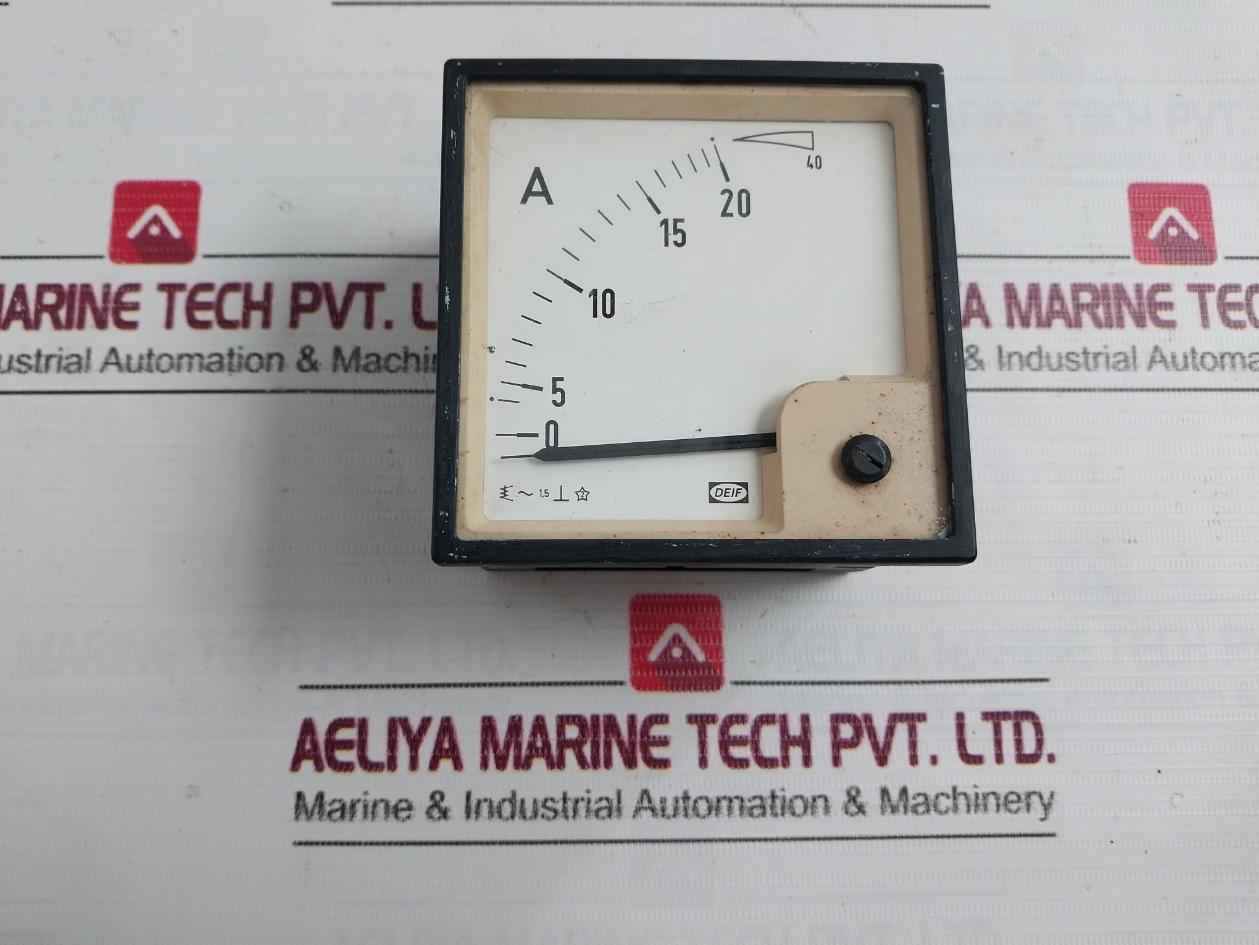 Deif 0-20/40 A Analog Ammeter 1.5
