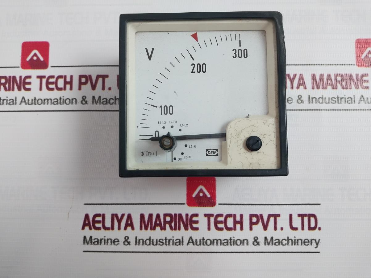 Deif 0-300V Voltmeter 300V Max 1.5 502117