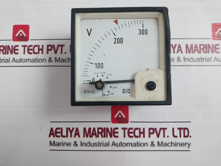 Deif 0-300V Voltmeter 300V Max 1.5 502117