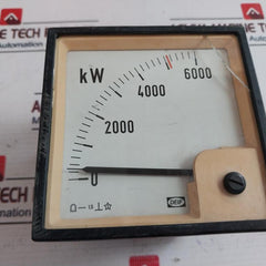 Deif 0-6000 Kw Analog Kilowatt Meter