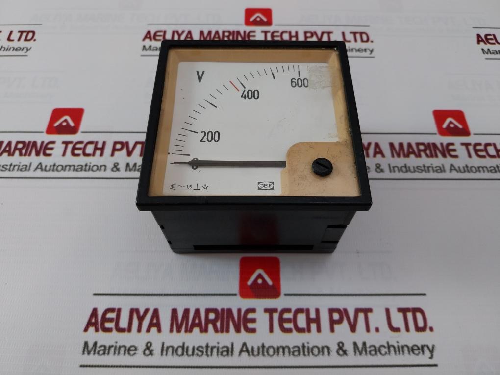 Deif 0-600V Analog Voltmeter 11366-2 -1.5