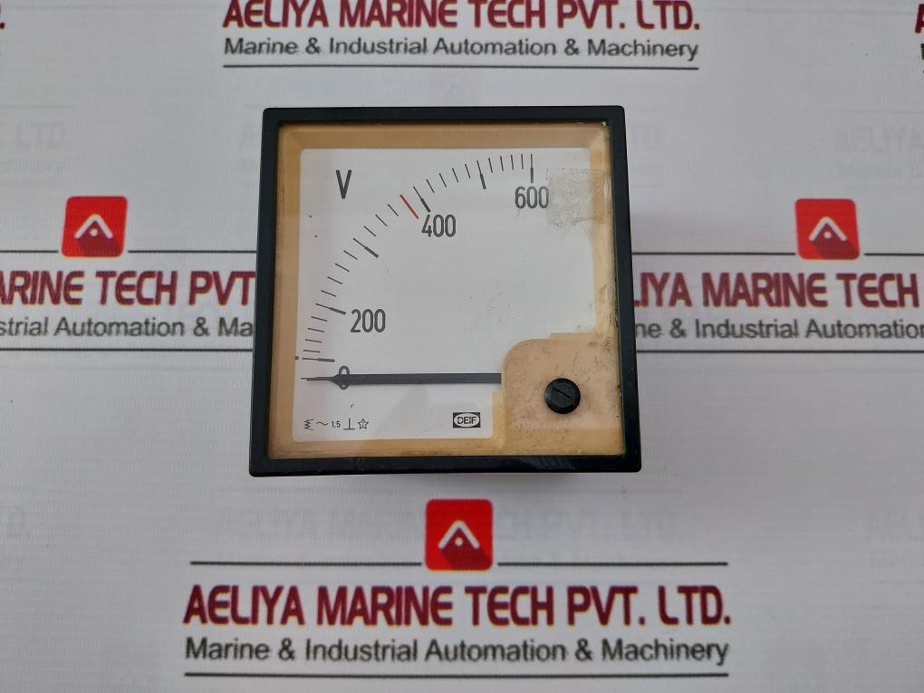 Deif 0-600V Analog Voltmeter 11366-2 -1.5