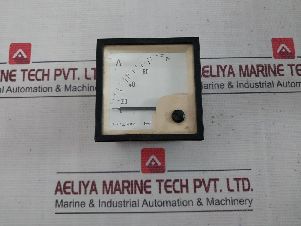 Deif 0-75/375 A Analog Ammeter