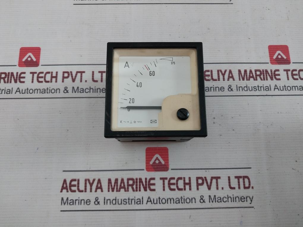 Deif 0-75/375A Analog Ammeter 30084-10