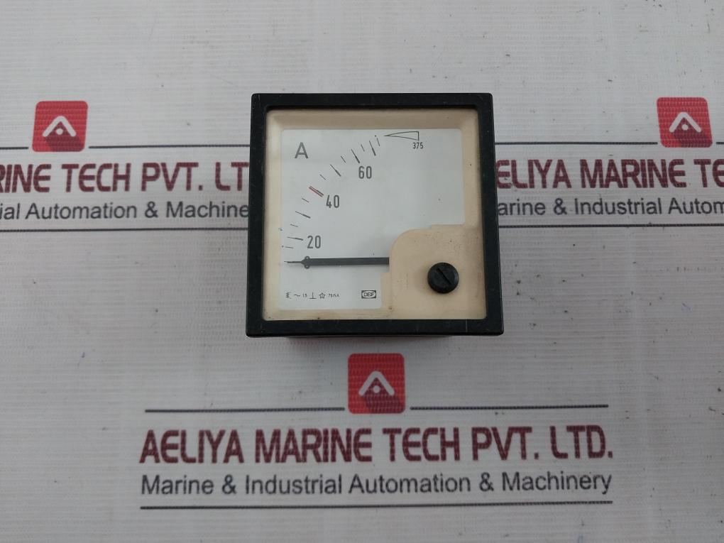 Deif 0-75/375 A Analog Ammeter 5/10A-91