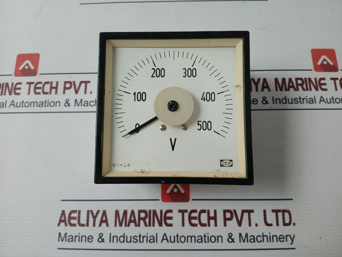Deif 0 To 500 V Voltage Meter