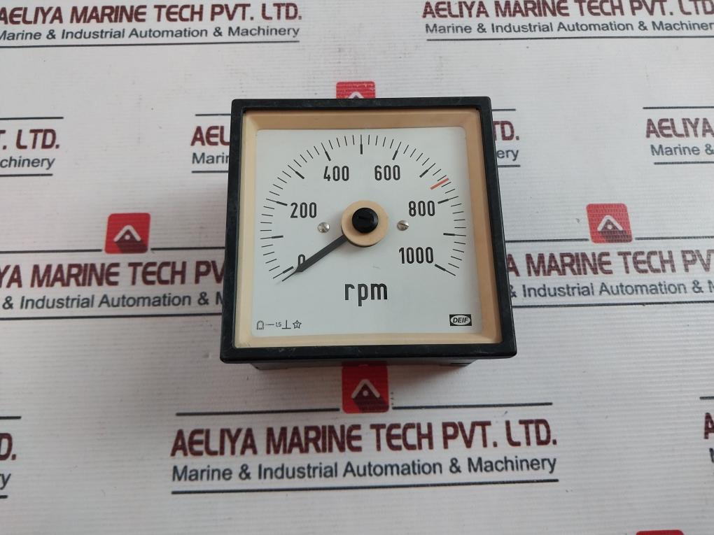 Deif 0 – 1000 Rpm Meter