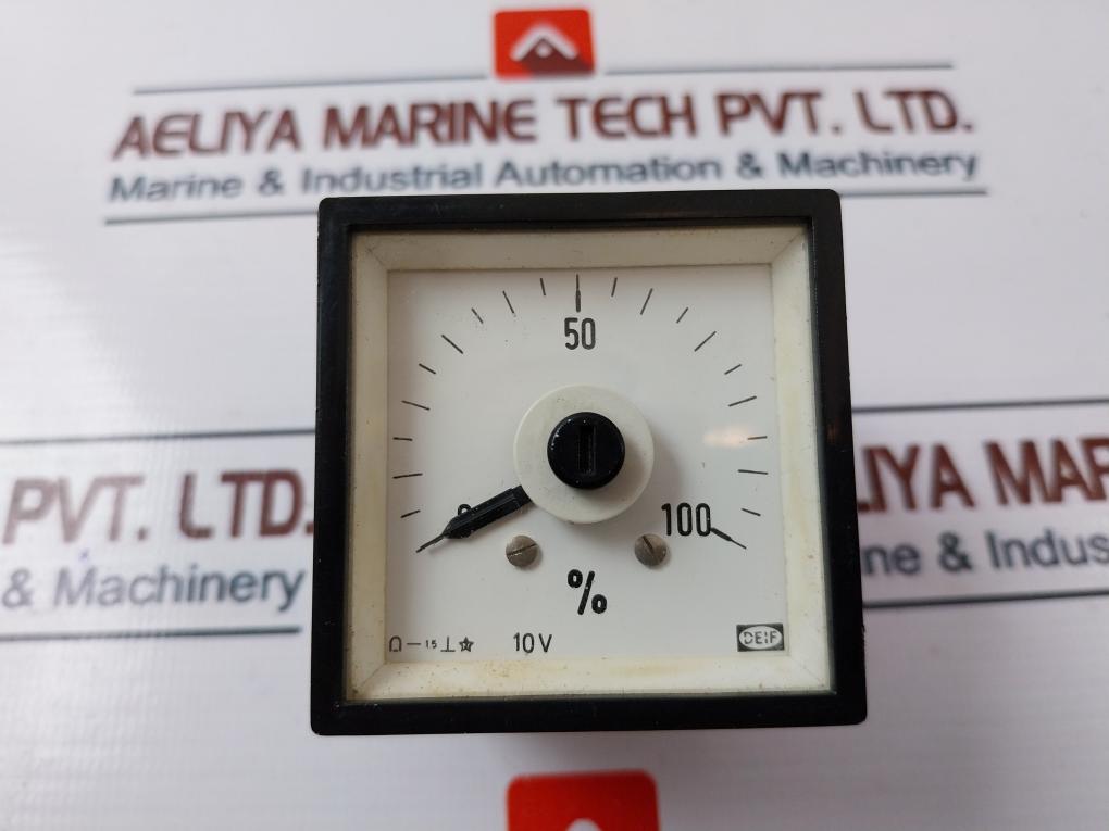 Deif 0-100% Analog Panel Meter 10V