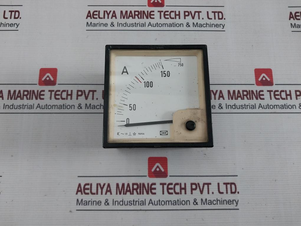 Deif 150/5A Ammeter 0–150/750A