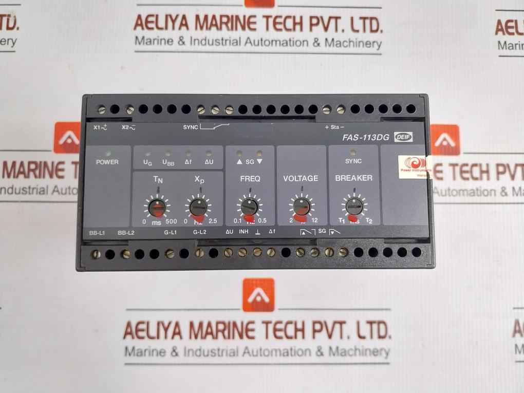 Deif 440V Ac 60Hz Synchronisation & Circuit Breaker Fas-113Dg