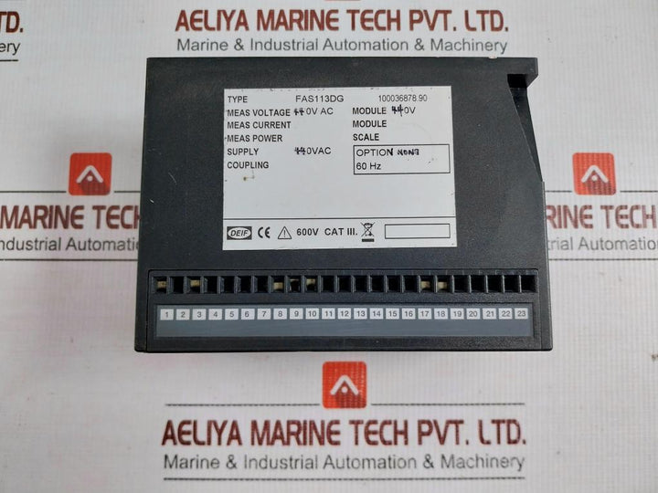 Deif 440V Ac 60Hz Synchronisation & Circuit Breaker Fas-113Dg