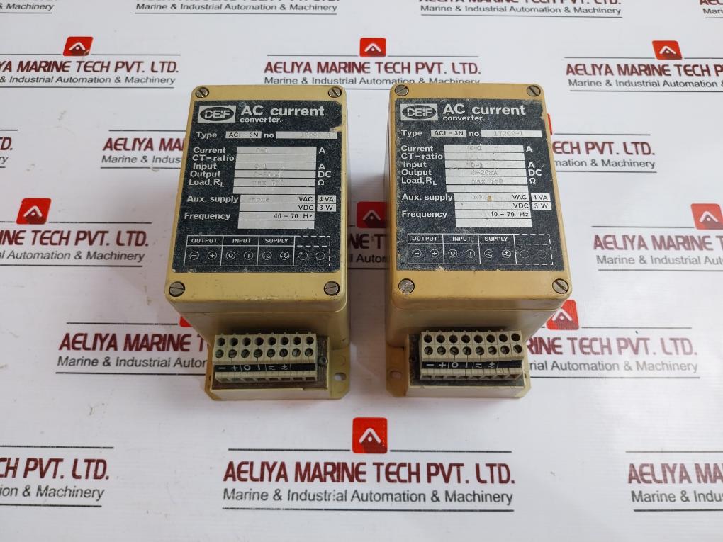 Deif Aci-3N Ac Current Converter, 0-1500A, 4-20Ma Output, 40-70 Hz