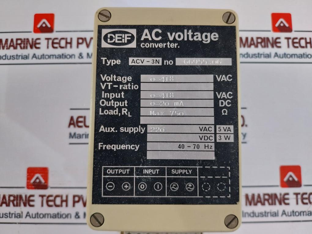 Deif Acv-3N Ac Voltage Converter 0-418 Vac