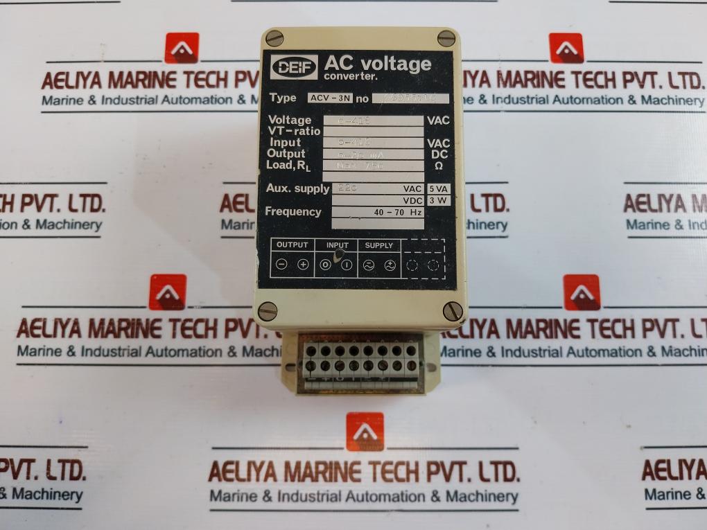 Deif Acv-3N Ac Voltage Converter 0-418 Vac 0-20 Ma Dc