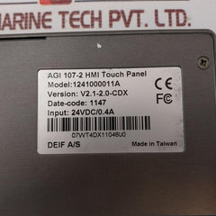 Deif Agi 107-2 Advanced Graphical Interface Model 24Vdc/0.4A