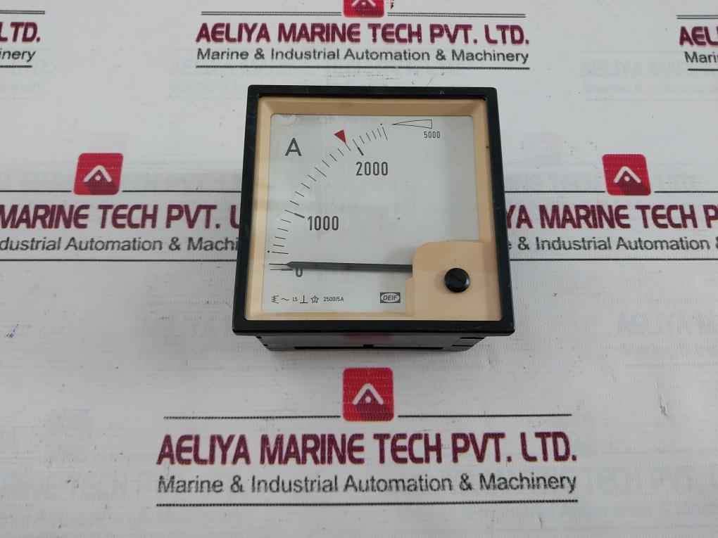 Deif Analog Ammeter 2500/5A 0 To 2500/5000 A