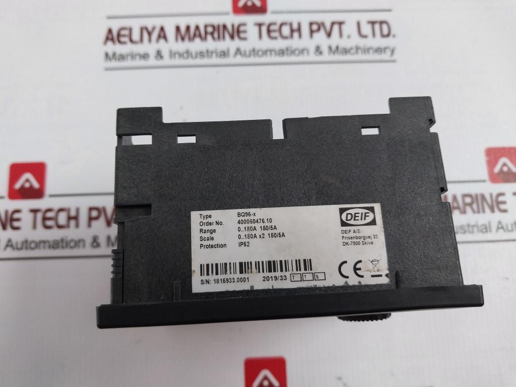 Deif Bq96-x Ammeter 400060476.10 Ip52 0…180A 150/5A 300V 600V 15Min