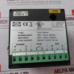 Deif Csq-3 Check Synchronising Relay 230V, 8A, 50/60Hz