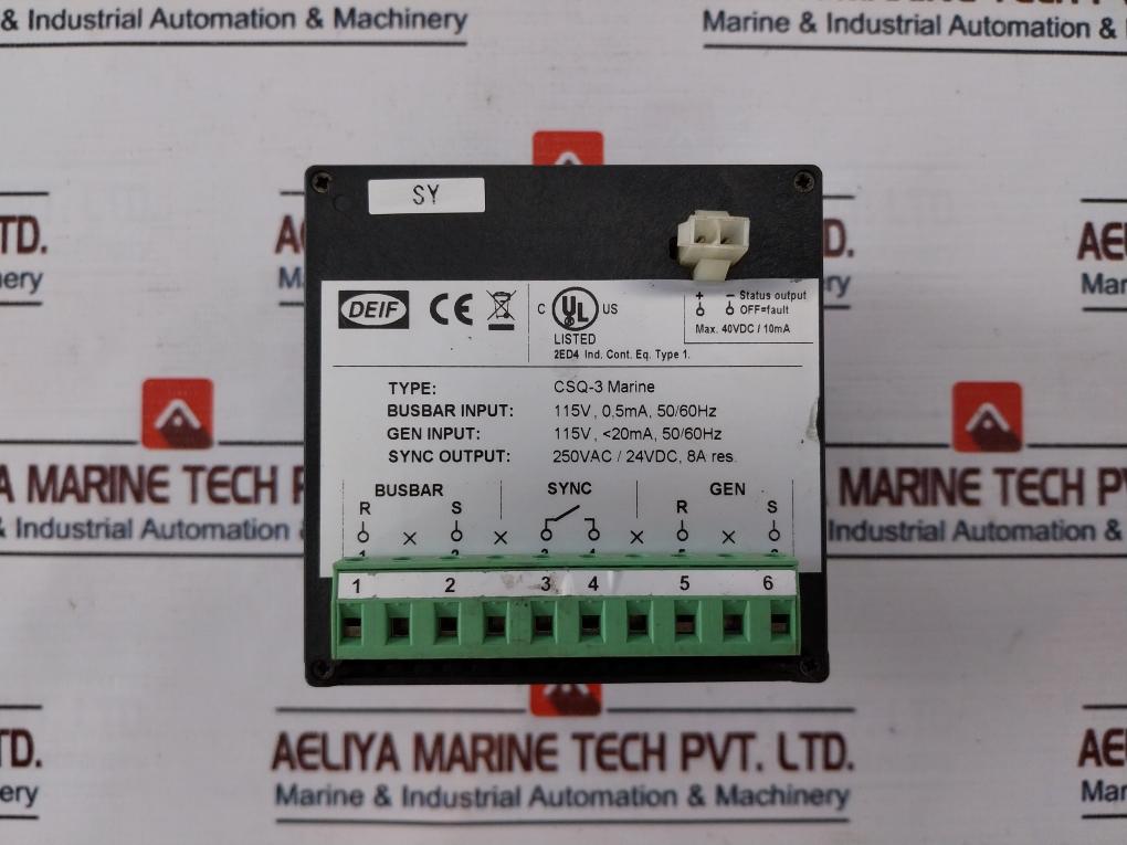 Deif Csq-3 Marine Synchroscope Relay