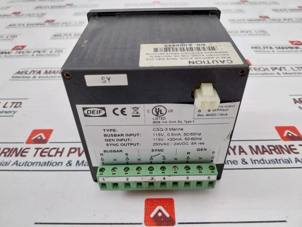 Deif Csq-3 Marine Synchroscope Relay