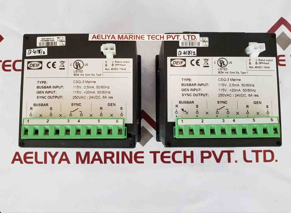 Deif Csq-3 Marine Synchroscope Relay 115V 0,5Ma 50/60Hz