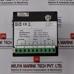 Deif Csq-3 Marine Synchroscope Relay 2034120047 E