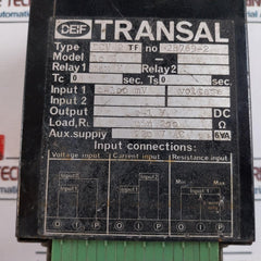 Deif Dcv 2 Tf Transal Earth Monitor 10 H 0-1V Dc