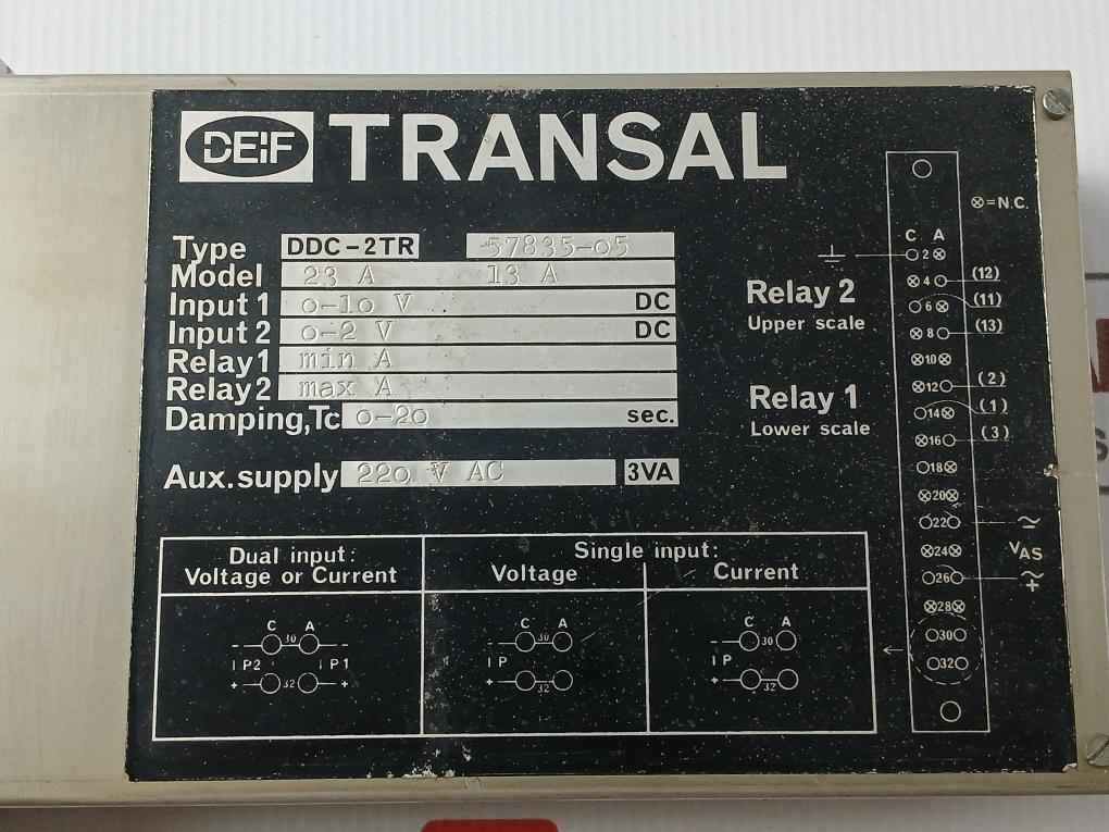 Deif Ddc-2Tr Transal Relay 220 V Ac 3Va 14K.4.1
