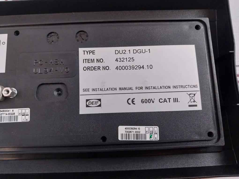 Deif Delomatic 4 Display Unit Du2.1 Dgu-1