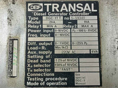 Deif Dgc-1Tr Diesel Generator Controller 29A-19A 0-10Vdc