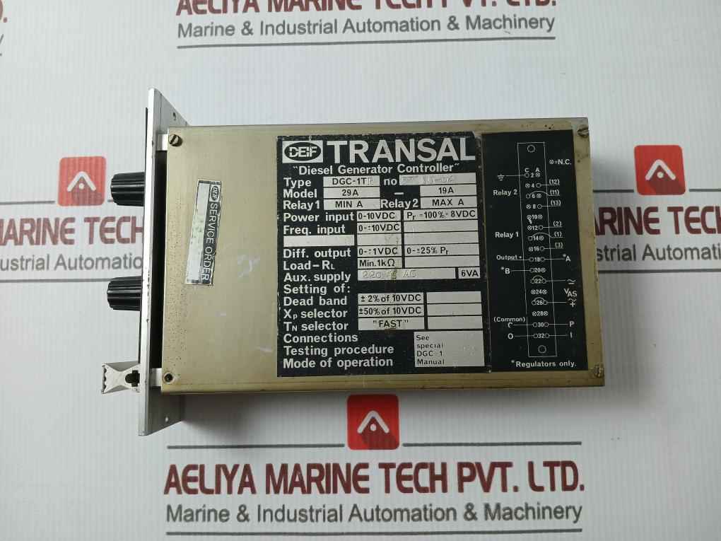 Deif Dgc-1Tr Transal Diesel Generator Controller 29A-19A 220Vac 6Va