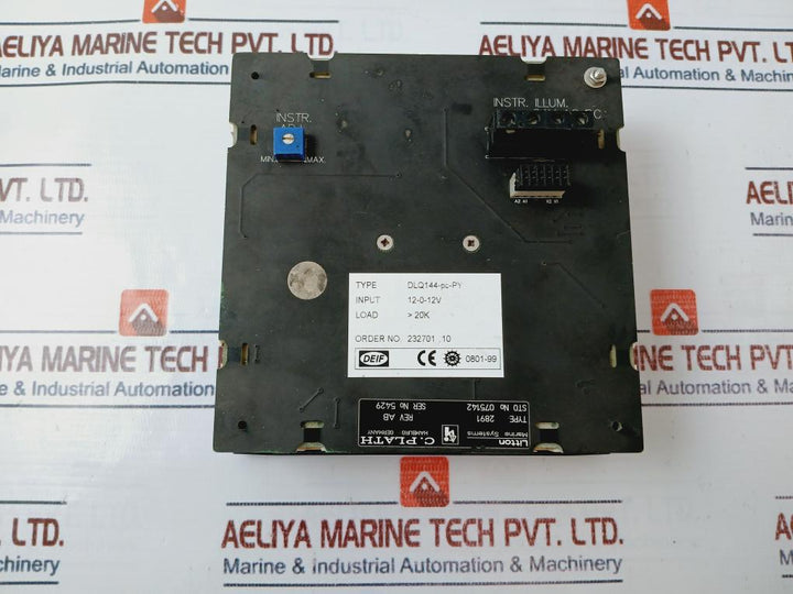 Deif Dlq144-pc-py Rudder Angle 2891
