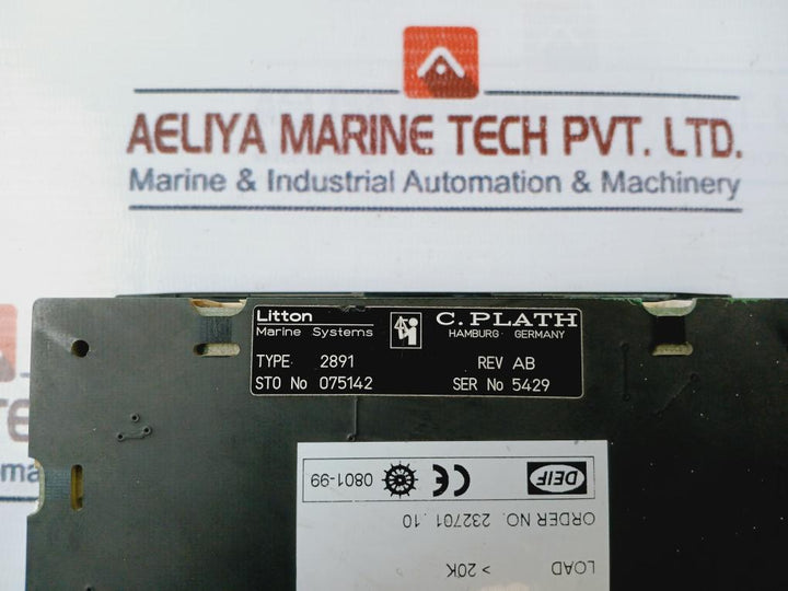 Deif Dlq144-pc-py Rudder Angle 2891