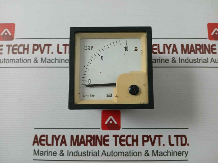 Deif Dq72-x Analog Pressure Meter 0-10 Bar