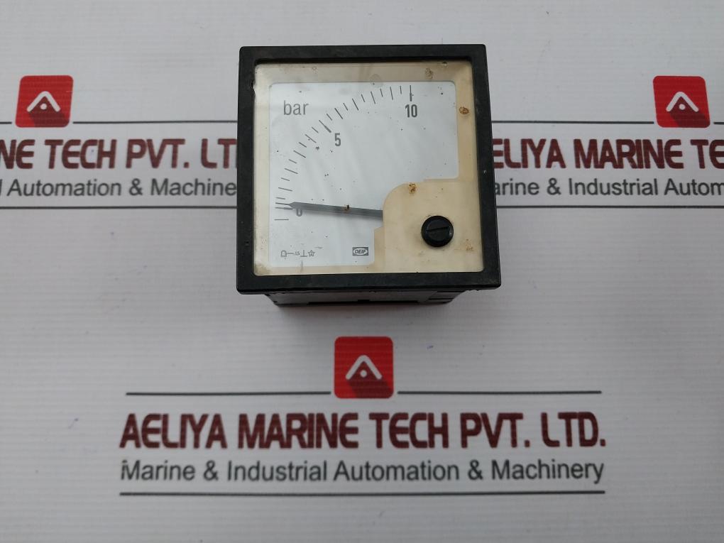 Deif Dq72-x Analog Pressure Meter 0-10 Bar
