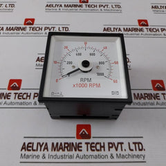 Deif Dq96-c Analog Panel Rpm Meter 0-1000Rpm/0-60X 1000 Rpm 110110908 Ip52