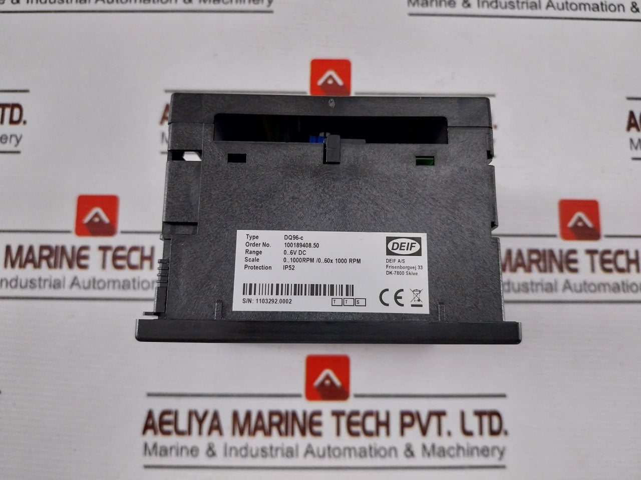 Deif Dq96-c Analog Panel Rpm Meter 0-1000Rpm/0-60X 1000 Rpm 110110908 Ip52