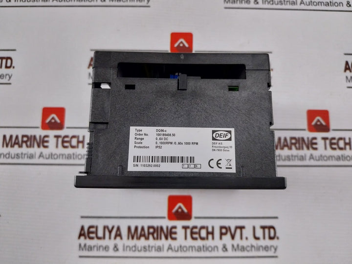 Deif Dq96-c Analog Panel Rpm Meter 0-1000Rpm/0-60X 1000 Rpm 110110908 Ip52