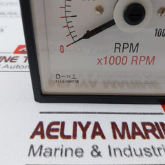Deif Dq96-c Analog Panel Rpm Meter 0-1000Rpm/0-60X 1000 Rpm 110110908 Ip52