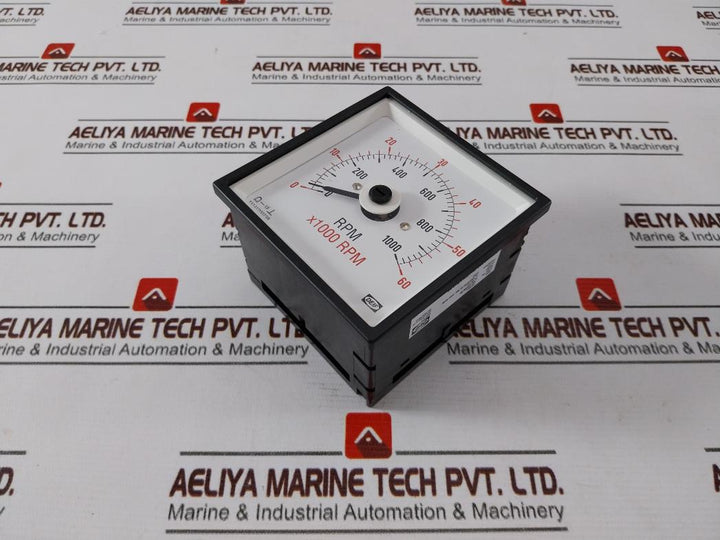 Deif Dq96-c Analog Panel Rpm Meter 0-1000Rpm/0-60X 1000 Rpm 110110908 Ip52