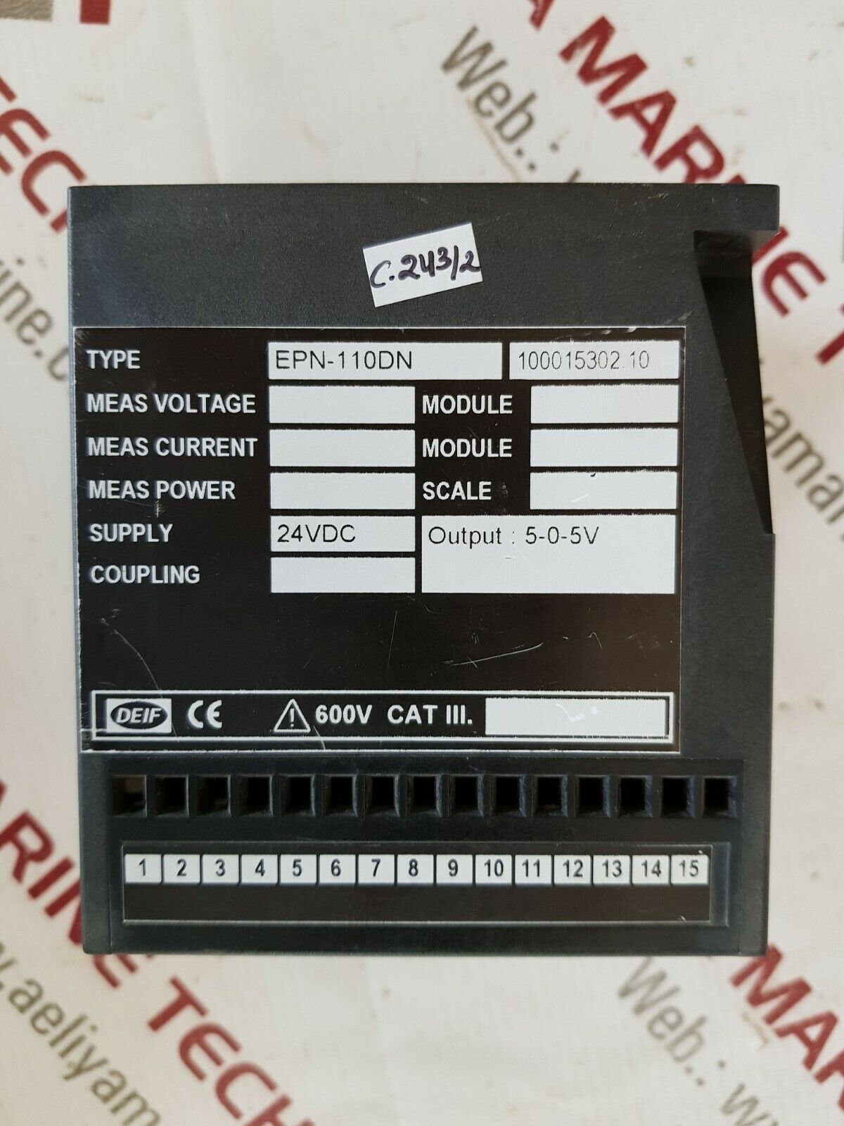 Deif Epn-110Dn Electronic Potentiometer 24V Dc 219795.150