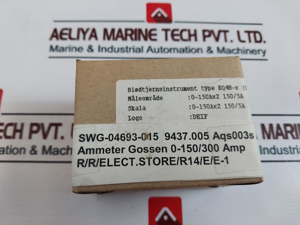 Deif Eq48-x Ammeter 0-150Ax2 150/5A
