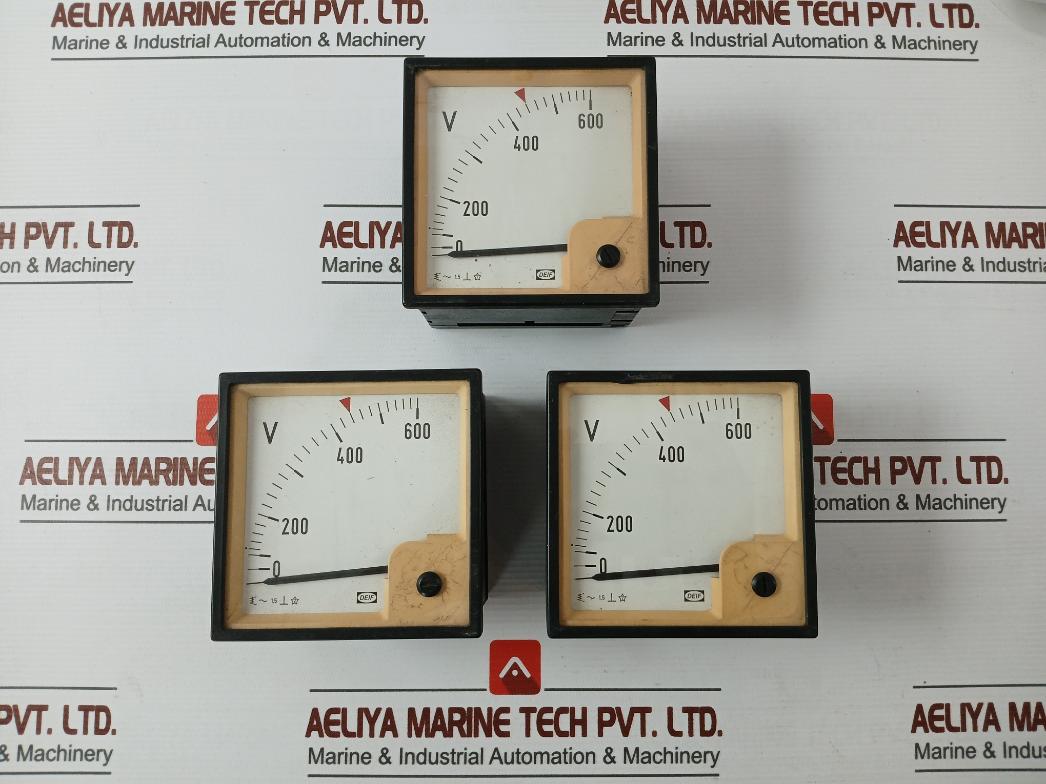 Deif Eq96-x Analogue Voltmeter 0-600V